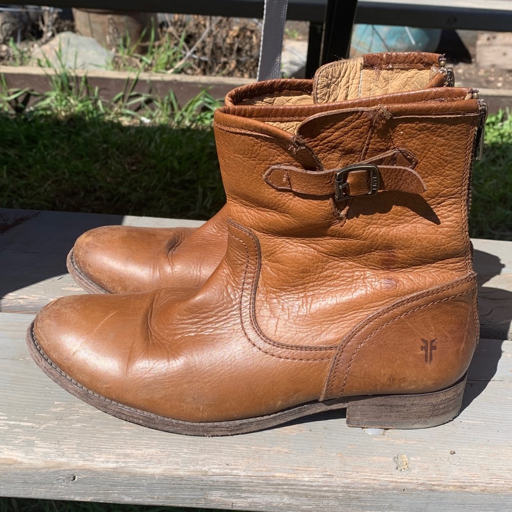 Frye Cognac Leather Boots - Picture 5 of 5